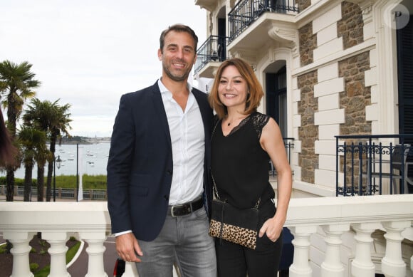 Shirley Bousquet et son compagnon Charles lors de l'inauguration de l'hôtel Barrière Le Grand Hôtel Dinard, après cinq mois de rénovation, à Dinard, France, le 15 juin 2019. © Coadic Guirec/Bestimage