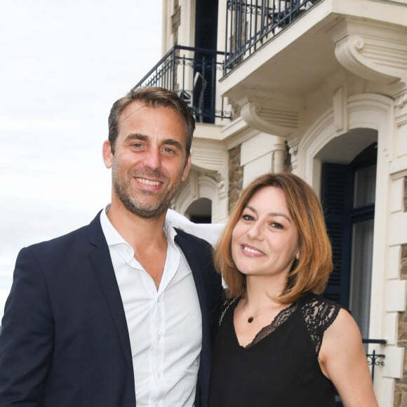 Shirley Bousquet et son compagnon Charles lors de l'inauguration de l'hôtel Barrière Le Grand Hôtel Dinard, après cinq mois de rénovation, à Dinard, France, le 15 juin 2019. © Coadic Guirec/Bestimage