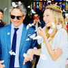 Mariage de Laura Smet et Raphaël Lancrey-Javal - Photographie partagée par Nathalie Baye sur Instagram. Juin 2019.