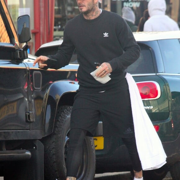 Exclusif - David Beckham à Londres, le 29 novembre 2019.