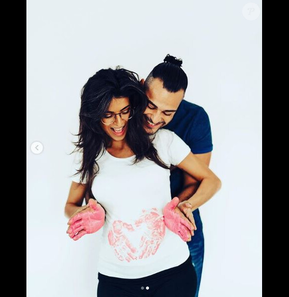 Serena et Giuseppe dévoilent le sexe de leur bébé sur Instagram, le 27 octobre 2019.