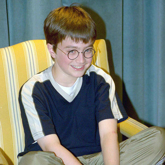 Daniel Radcliffe en promotion pour le film "Harry Potter à l'école des sorciers" en 2000.