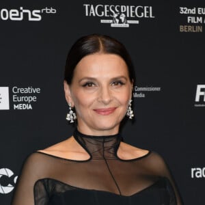 Juliette Binoche assiste aux European Film Awards 2019 à Berlin, le 7 décembre 2019.