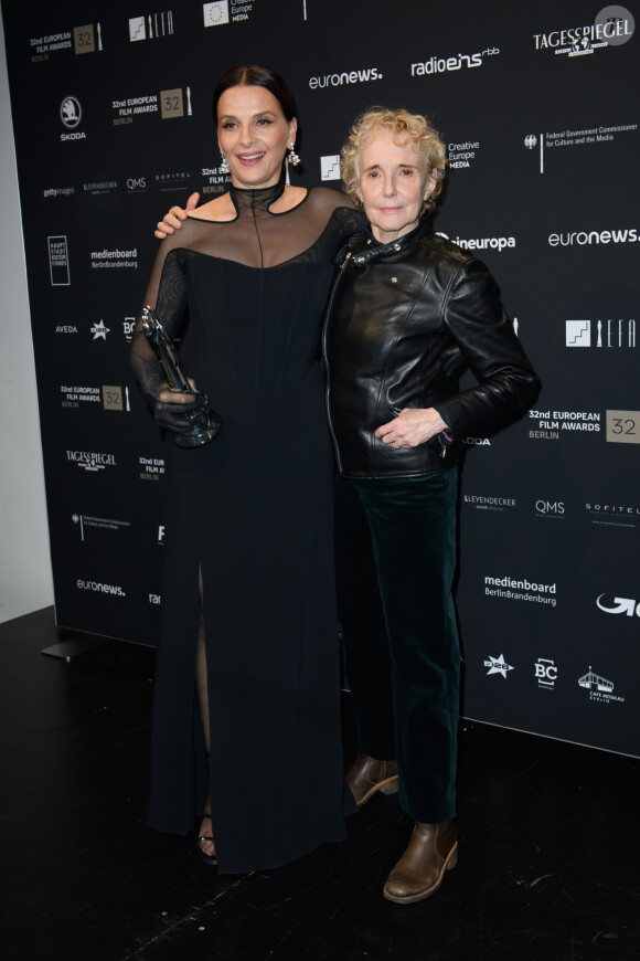 Juliette Binoche et Claire Denis assistent aux European Film Awards 2019 à Berlin, le 7 décembre 2019.