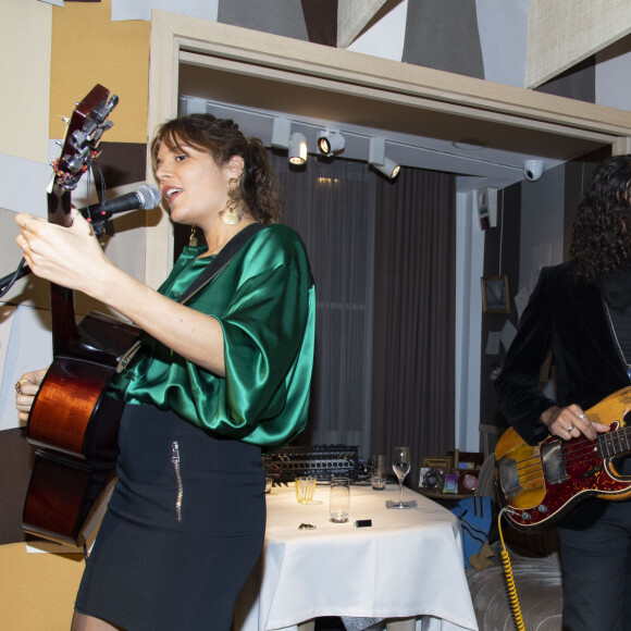 Exclusif - Vanille Clerc et Robinho Tavares - Soirée privée pour le lancement de la collaboration de la marque Nathalie Blanc avec Lorenz Bäumer à Paris le 28 novembre 2019. © Pierre Perrusseau/Bestimage