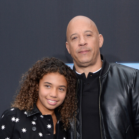 Vin Diesel et sa fille Similce assistent à l'avant-première de 'Fast & Furious: Spy Racers' à Los Angeles, le 7 décembre 2019.