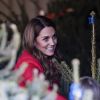 Kate Catherine Middleton, duchesse de Cambridge, a participé aux activités caritatives de Noël avec les familles et les enfants lors de sa visite à la "Peterley Manor Farm" à Buckinghamshire. Le 4 décembre 2019 4 December 2019.