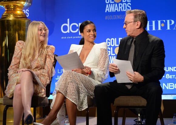 Dakota Fanning, Susan Kelechi Watson and Tim Allen - 77ème nomination annuelle aux Golden Globe au Beverly Hilton, Beverly Hills, Los Angeles, 8 décembre 2019.