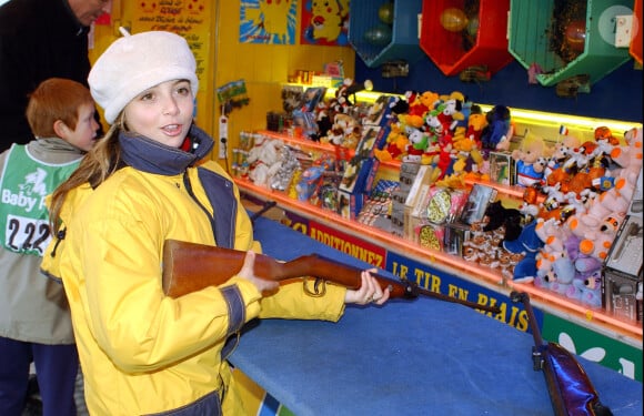 Priscilla au Children's World de Paris, place de la Bastille. Le 18 décembre 2002. © Christophe Morin/Alamo/ABACA.