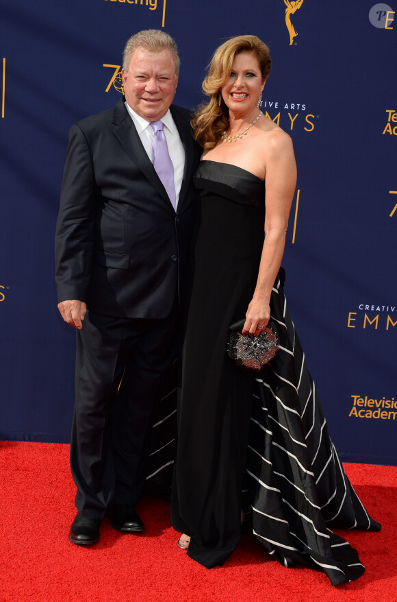 William Shatner et sa femme Elizabeth Shatner - Soirée des Creative Arts Emmys Awards 2018 au Microsoft Theater à Los Angeles, Californie, Etats-Unis, le 8 septembre 2018.