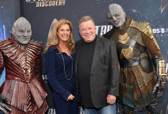 Elizabeth Shatner et son mari William Shatner à la première de la série "Star Trek Discovery" au théâtre Arclight à New York, le 19 septembre 2017.
