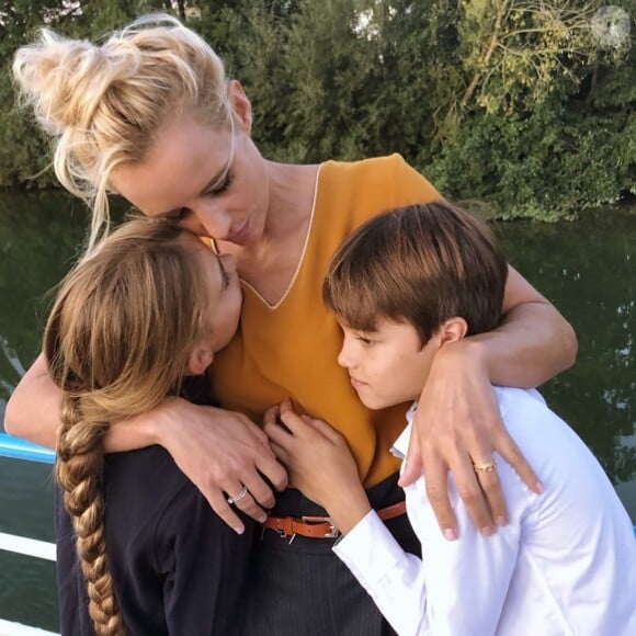 Elodie Gossuin avec Jules et Rose, sur Instagram, le 4 novembre 2019