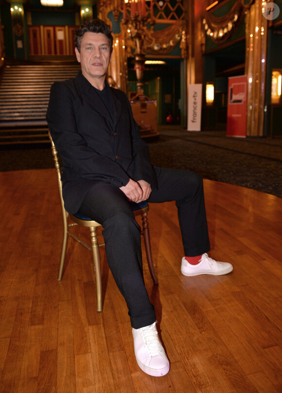 Exclusif - Marc Lavoine - Première séance de travail à l'occasion de la présentation du casting du premier spectacle musical "Les souliers rouges", créé par M.Lavoine et F.Aboulker.  Le 17 octobre 2019  © Veeren / Bestimage