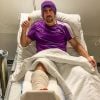 Opéré à la cheville, Franck Ribéry donne des nouvelles depuis son lit d'hôpital le 14 décembre 2019.