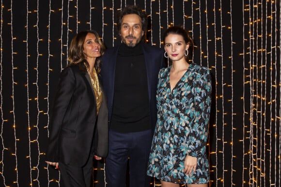 Exclusif - Evelyne Chetrite (Fondatrice de Sandro), Vincent Elbaz et Joséphine Japy - Dîner de Noël au siège de la maison Sandro à Paris le 10 décembre 2019. © Jack Tribeca/Bestimage