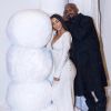 Kim Kardashian et Kanye West fêtent le réveillon de Noël. Calabasas, le 24 décembre 2018.