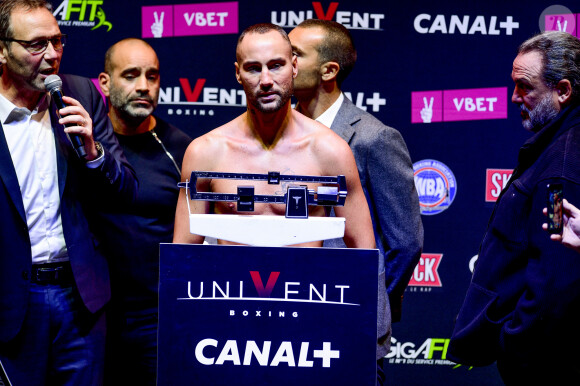 Cedric Vitu - Championnats du monde WBA Gold Super Welters - Pesée des boxeurs pour le gala Univent à Paris le 14 novembre 2019. © JB Autissier / Panoramic / Bestimage