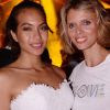 Exclusif - Vaimalama Chaves (Miss France 2019) et Sylvie Tellier - Les stars se succèdent au VIP Room à Saint-Tropez au mois de juillet 2019. © Rachid Bellak/Bestimage