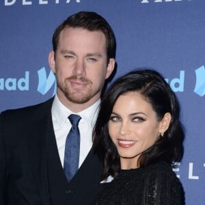 Channing Tatum et Jenna Dewan au 26e "GLAAD Media Awards" au Beverly Hotel de Los Angeles. Le 21 mars 2015. @Lionel Hahn/ABACAPRESS.COM