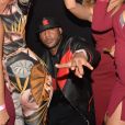 Exclusif - Le rappeur Booba fête son 41ème anniversaire au club Hobo et par la même occasion lance sa bouteille de Whisky nommée "Duc" à Paris le 12 décembre 2017. © Rachid Bellak/Bestimage