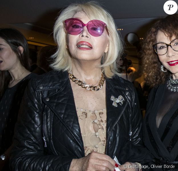 Exclusif - Amanda Lear, Galia Salimo et Sylvie Rousseau - People au dîner "Shortcut Secret Christmas Dinner" à la brasserie Lutetia à Paris, le 17 décembre 2019. Ce dîner a été conçu pour l'occasion par G. Passedat dans la grande tradition d'un noël méditerranéen. Le Lutetia, qui était resté sous la gestion de Concorde Hotels (Groupe du Louvre) a rejoint la petite collection d'hôtels de luxe The Set. Créée par le PDG d'Alrov Group et son fils, Alfred et Georgi Akirov. © Olivier Borde/Bestimage