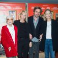Brigitte Auber, Laura Smet, Louis-Do de Lencquesaing et Marthe Keller assistent à l'avant-première du film "La Sainte Famille" à l'UGC Ciné Cité Les Halles. Paris, le 19 décembre 2019