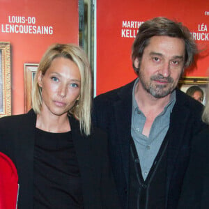 Brigitte Auber, Laura Smet, Louis-Do de Lencquesaing et Marthe Keller assistent à l'avant-première du film "La Sainte Famille" à l'UGC Ciné Cité Les Halles. Paris, le 19 décembre 2019