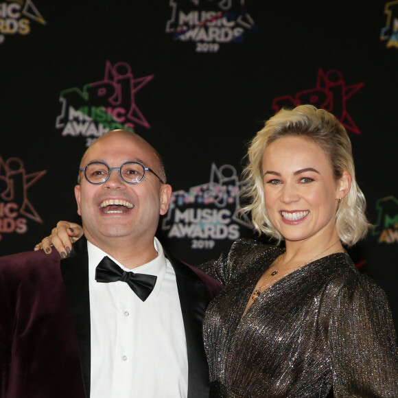 Yoann Riou, Emmanuelle Berne - 21e édition des NRJ Music Awards au Palais des festivals à Cannes le 9 novembre 2019. © Dominique Jacovides/Bestimage