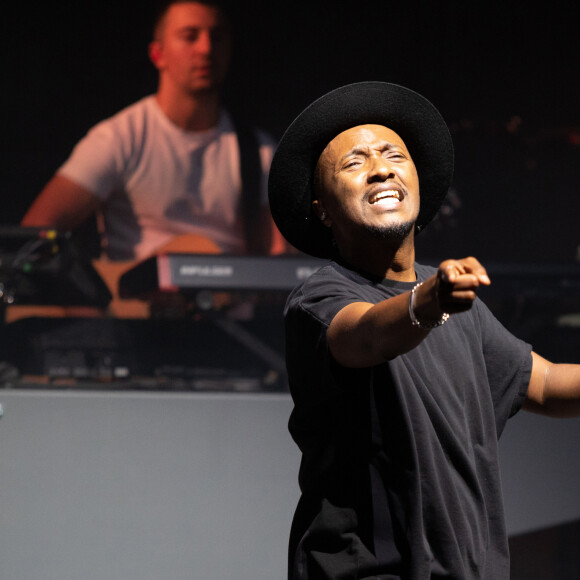 Le chanteur Soprano en concert lors du Festival de Carcassonne. Le 17 juillet 2019 © Frédéric Maligne / Bestimage