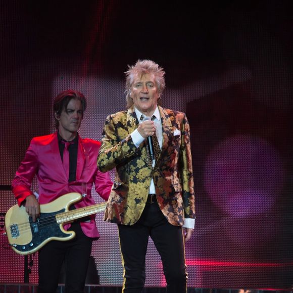 Sir Rod Stewart en concert lors de sa tournée Blood Red Roses tour au O2 Arena à Londres, le 17 décembre 2019