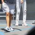 Exclusif - Rod Stewart et son fils Sean sont allés faire du shopping chez XIV Karats dans le quartier de Beverly Hills à Los Angeles, le 21 août 2019.