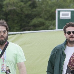 Adele et son ex-mari Simon Konecki au festival de musique de Glastonbury, en juin 2015.