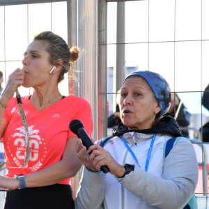 Laura Tenoudji Estrosi donne le départ de la catégorie Handisport de la 21ème édition de la Prom Classic, 10 kilomètres de course à pied, sur la Promenade des Anglais à Nice, France, le 5 janvier 2020. © Bruno Bébert/Bestimage