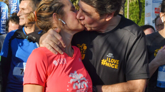 Laura Tenoudji et Christian Estrosi : baiser fougueux après un dimanche sportif