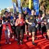 Christian Estrosi, le maire de Nice, et sa femme, Laura Tenoudji Estrosi participent à la 21ème édition de la Prom Classic, 10 kilomètres de course à pied, sur la Promenade des Anglais à Nice, France, le 5 janvier 2020. Début d'année sportif pour le couple Estrosi qui a bouclé les 10 kilomètres du parcours en 1h et 15 minutes. C'est Laura qui a donné le départ de la catégorie Handisport. © Bruno Bébert/Bestimage