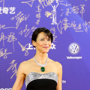 Sophie Marceau sur le tapis rouge de la cérémonie d'ouverture du 9ème festival international du film de Pekin, Chine, le 13 avril 2019. Sophie Marceau compose la délégation représentant la France lors du festival.