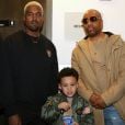 Kanye West, Consequence et son fils Caiden. Février 2017.