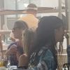 Exclusive - Malia Obama with her British boyfriend Rory Farquharson enjoying brunch at the Ojai Valley Inn. July 28 2019, Ojai, CA, USA. Malia Obama and her British boyfriend Rory Farquharson looked loved up as they were spotted enjoying brunch in a luxury resort in California last weekend. Barack Obama’s daughter and her beau were pictured together as they joined three others, rumored to be Rory’s brother and parents, for the relaxed meal at Ojai Valley Inn on Sunday. Malia, 21, and Rory, also 21, sat side by side and were happy to dress casual for the get together. Malia, who met Rory while they were both students at Harvard, wore jeans and a blue Hawaiian shirt. Photo by SWNS/ABACAPRESS.COM 