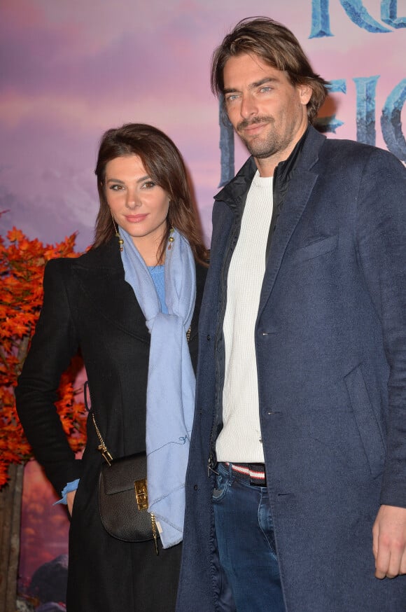 Camille Lacourt et sa compagne Alice Detollenaere (Miss Bourgogne 2010) - Projection exceptionelle de "La Reine des Neiges 2 " au Grand Rex à Paris le 13 novembre 2019. © Veeren Ramsamy/Bestimage