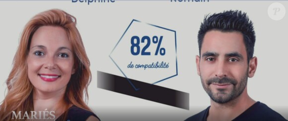 Delphine et Romain dans "Mariés au premier regard 2020", le 13 janvier, sur M6