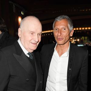 Michel Bouquet et Nagui lors de la 31ème cérémonie des Molières 2019 aux Folies Bergère à Paris, France, le 13 mai 2019. © Coadic Guirec/Bestimage