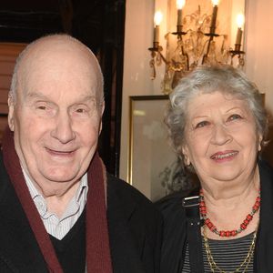 Exclusif - Michel Bouquet et sa femme Juliette Carré - Générale de la pièce "Douce Amère" au théâtre des Bouffes-Parisiens à Paris le 26 mars 2018. © Coadic Guirec/Bestimage 