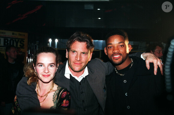Tcheky Karyo, Isabelle Pasco et Will Smith - Soirée "Bad Boys" au Circus durant le 48e Festivan de Cannes. Le 18 mai 1995.