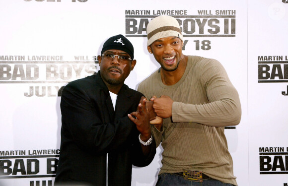 Martin Lawrence et Will Smith - Première du film "Bad Boys 2". Los Angeles. Le 10 juillet 2003.