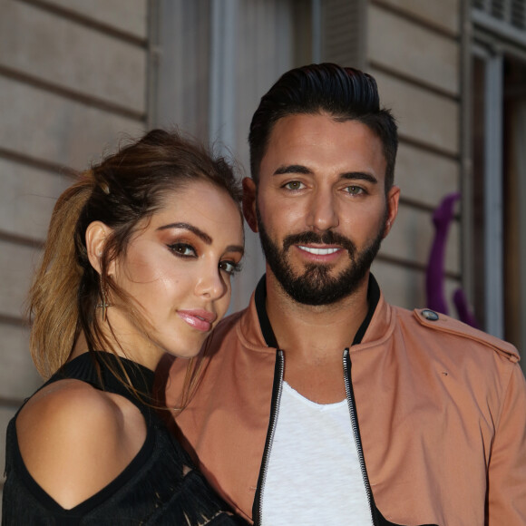 Fiançailles - Nabilla Benattia et Thomas Vergara sont officiellement fiancés - Nabilla Benattia et son compagnon Thomas Vergara à la soirée Jean-Paul Gaultier "Scandal Discothèque" Party organisée à la Fondation Dosne-Thiers à Paris, le 4 juillet 2018. © Denis Guignebourg/Bestimage