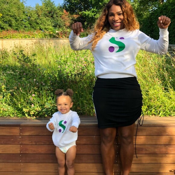 Serena Williams avec sa fille Olympia sur Instagram le 1er juillet 2019.