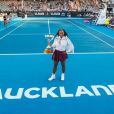 Serena Williams a remporté le tournoi d'Auckland, en Australie, le 12 janvier 2020, le premier depuis qu'elle est devenue la maman d'Olympia.