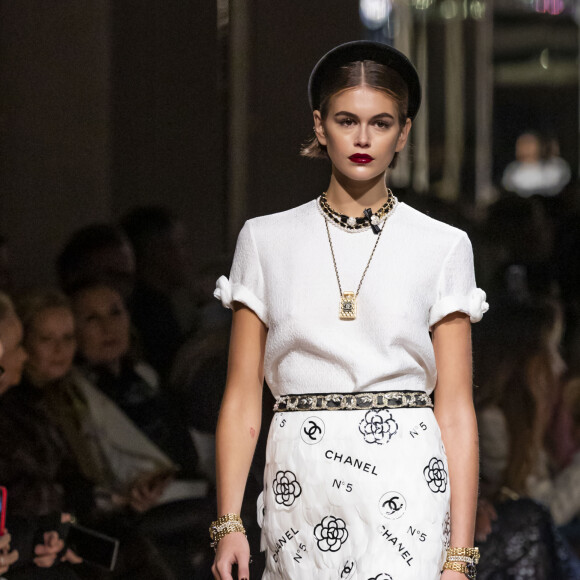 Kaia Gerber lors du défilé Chanel Métiers d'Art 2019 / 2020 au Grand Palais à Paris le 4 décembre 2019 © Olivier Borde / Bestimage