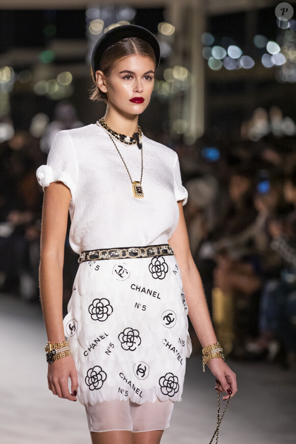 Kaia Gerber lors du défilé Chanel Métiers d'Art 2019 / 2020 au Grand Palais à Paris le 4 décembre 2019 © Olivier Borde / Bestimage