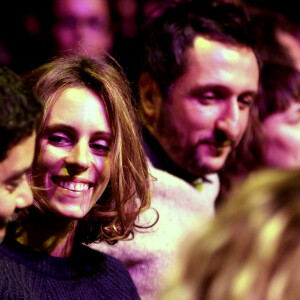 Manu Payet et sa compagne Pauline - Soiree de cloture et proclamation du palmares du 17e Festival International du Film de Comedie de l'Alpe d'Huez a l'Alpe d'Huez le 18 Janvier 2014.